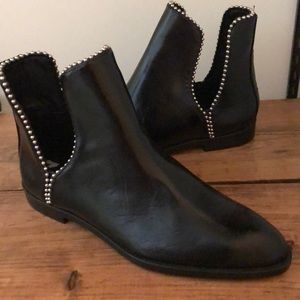 Black Zara Boots with silver studs
